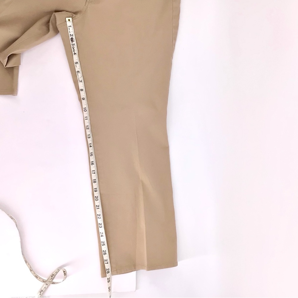Talbots Established 1947 Women's Petites Khaki Cotton Spandex Pants Size 14W - Picture 5 of 12